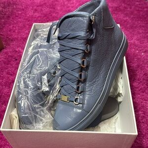 Balenciaga Blue High-Top Sneakers